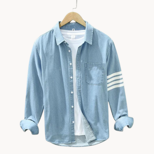 Marcello Vane Denim Collar Gömlek