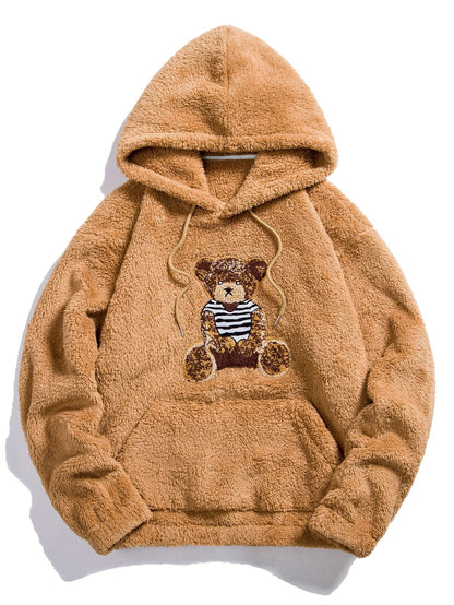 Marcello Vane Bear Embroidered Hoodie
