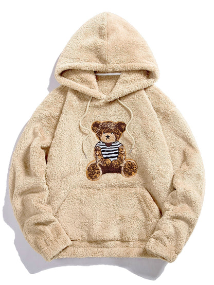 Marcello Vane Bear Embroidered Hoodie