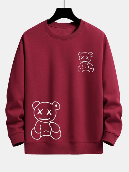 Marcello Vane Bear Print Sweatshirt