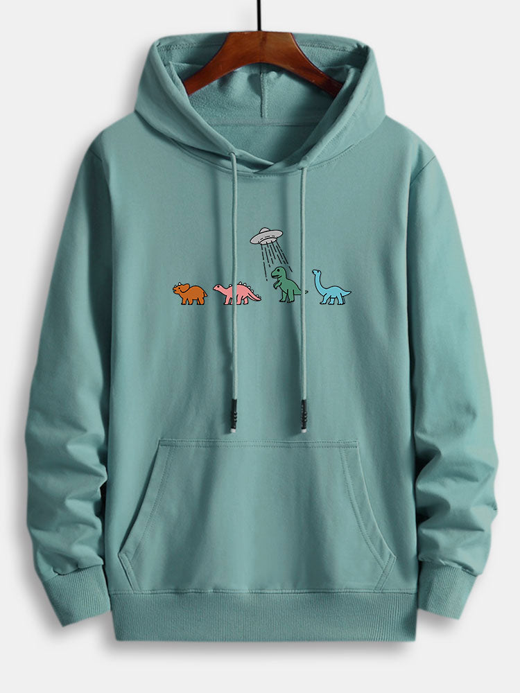 Marcello Vane Cartoon Dinosaur Hoodie