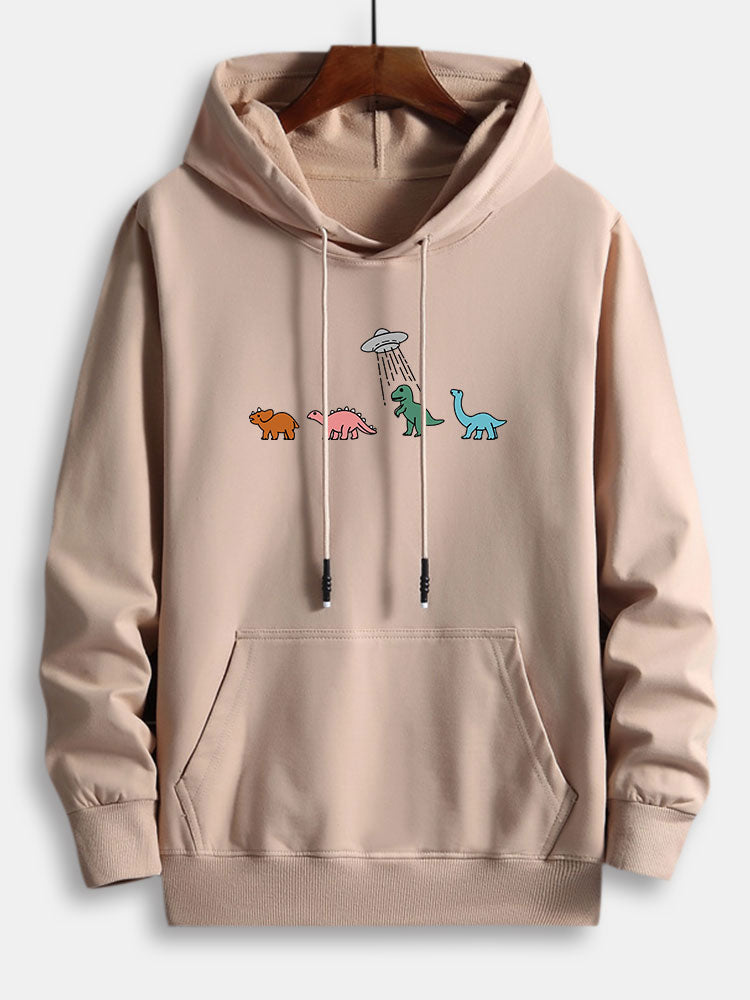 Marcello Vane Cartoon Dinosaur Hoodie