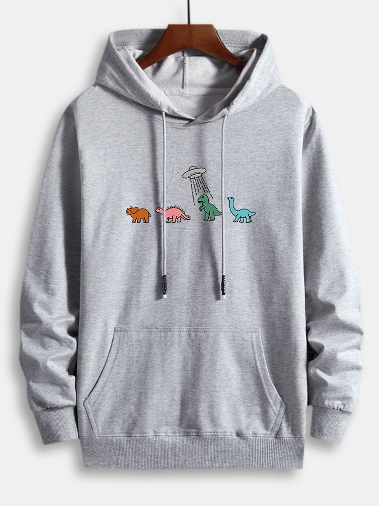 Marcello Vane Cartoon Dinosaur Hoodie