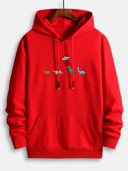 Marcello Vane Cartoon Dinosaur Hoodie