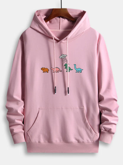 Marcello Vane Cartoon Dinosaur Hoodie