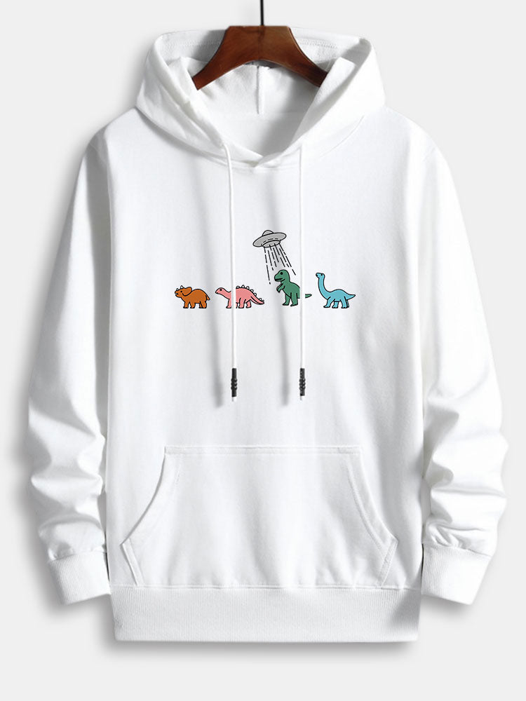 Marcello Vane Cartoon Dinosaur Hoodie