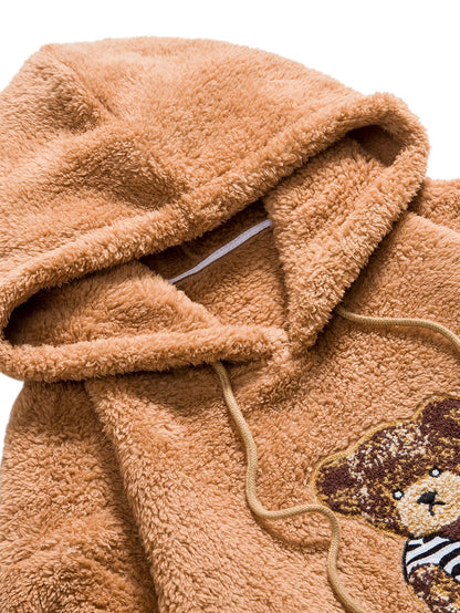 Marcello Vane Bear Embroidered Hoodie