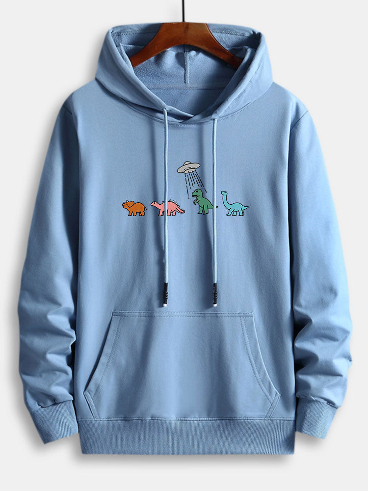 Marcello Vane Cartoon Dinosaur Hoodie