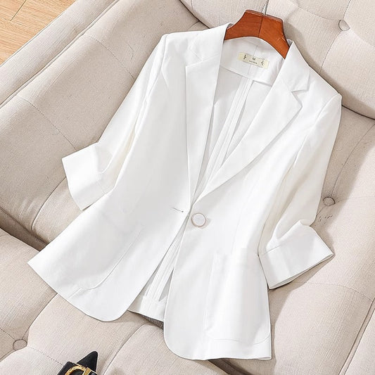 ALORA™ Keten Blazer Ceket
