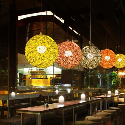 Hilde - Vintage Wicker Pendant Lamp