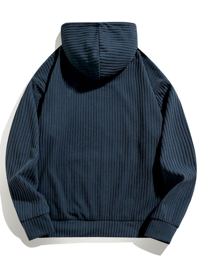 Marcello Vane Relax Fit Corduroy Hoodie