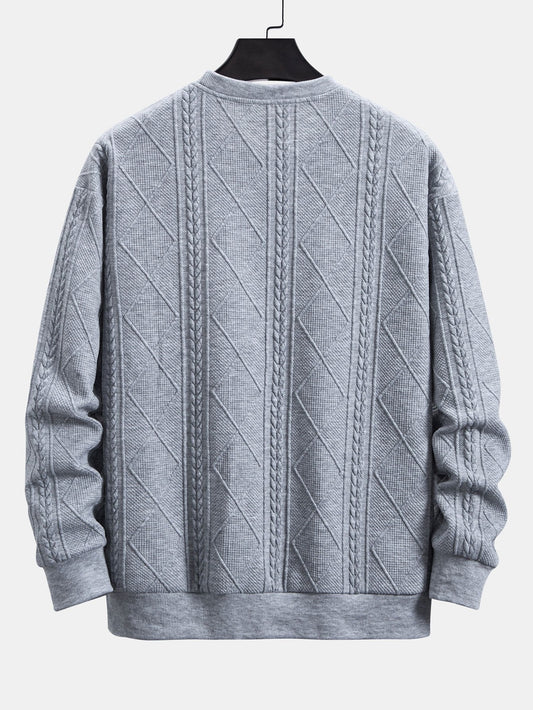 Marcello Vane Fit Geometric Sweatshirt
