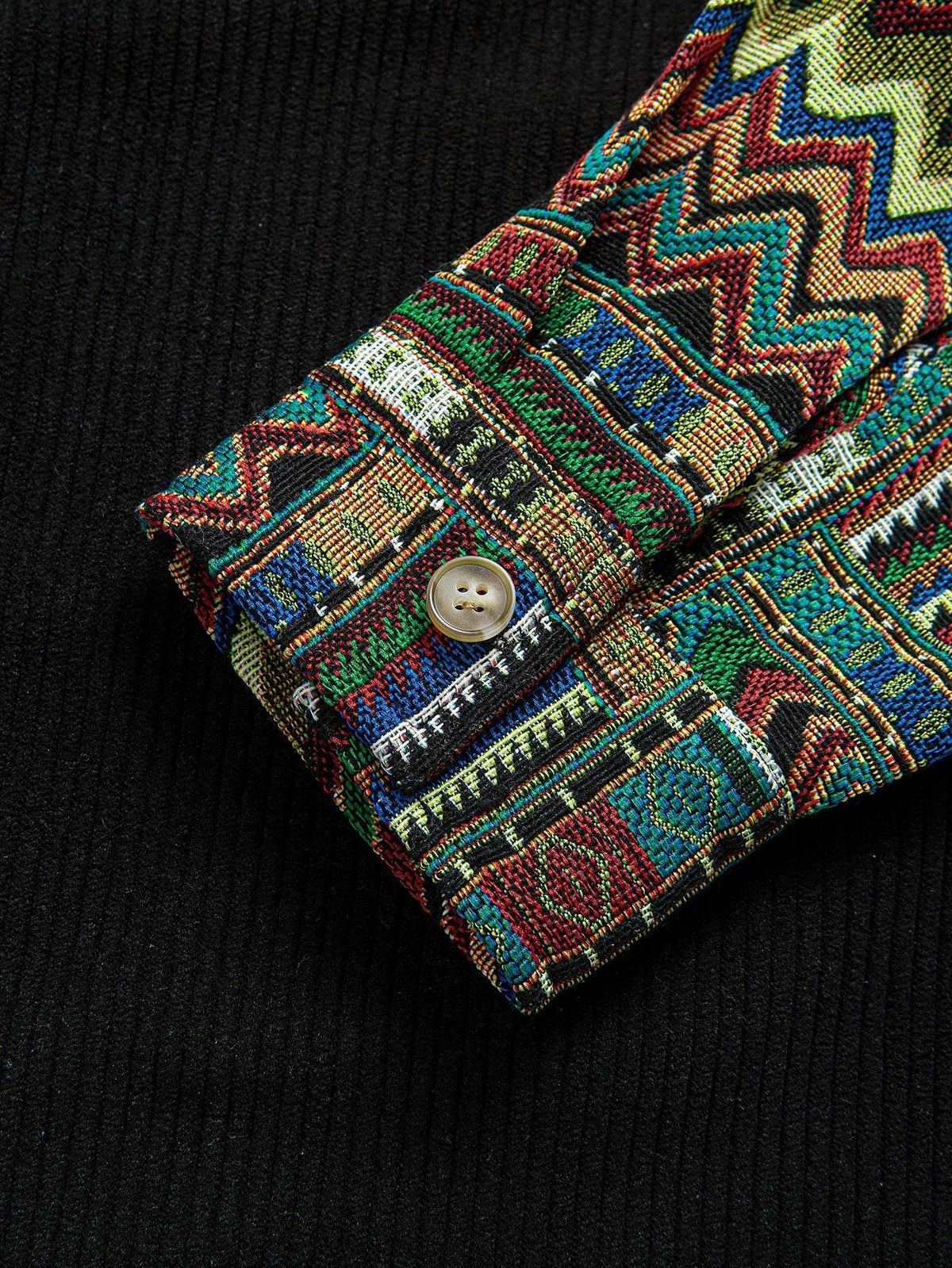 Marcello Vane Ethnic Geometric Gömlek Ceket
