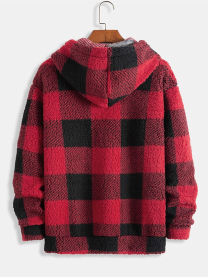 Marcello Vane Plaid Pattern Hoodie