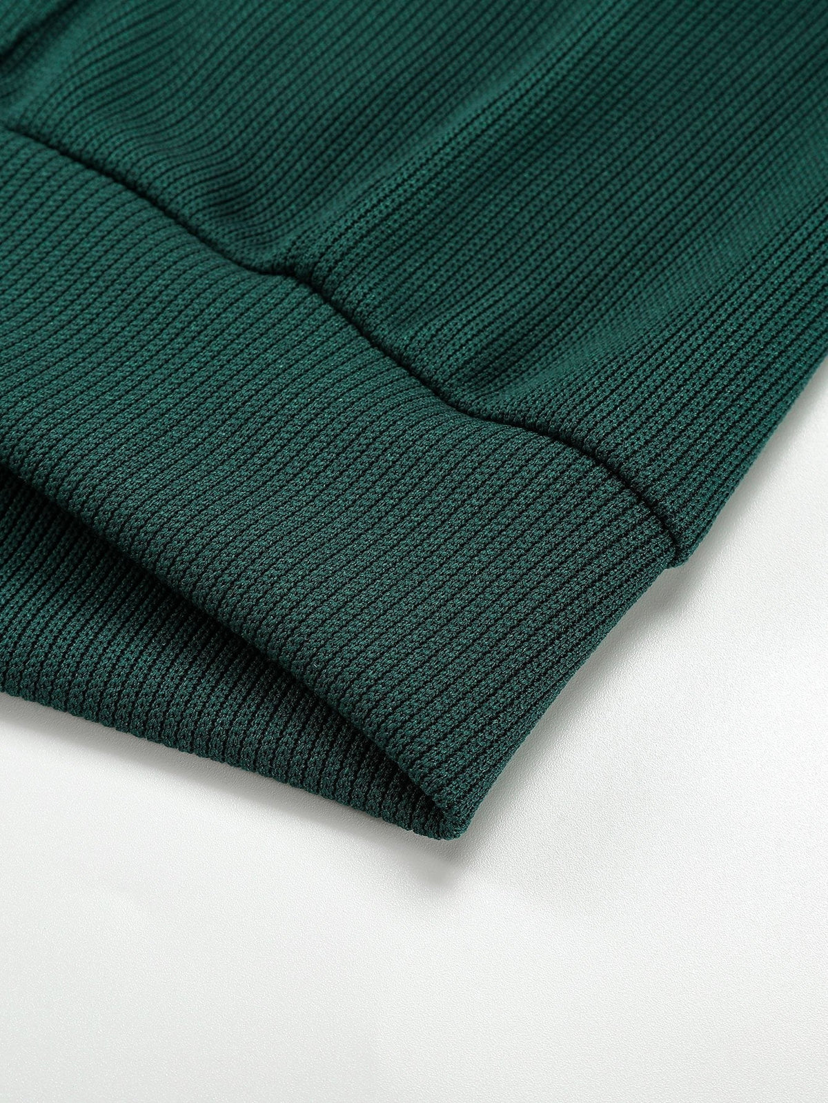 Marcello Vane Basic Ribbed Hoodie