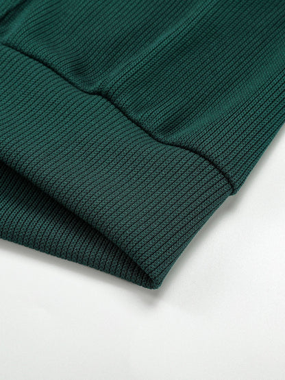 Marcello Vane Basic Ribbed Hoodie