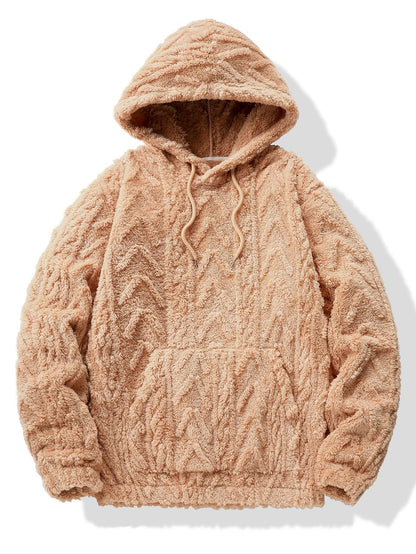 Marcello Vane Geometric Jacquard Hoodie