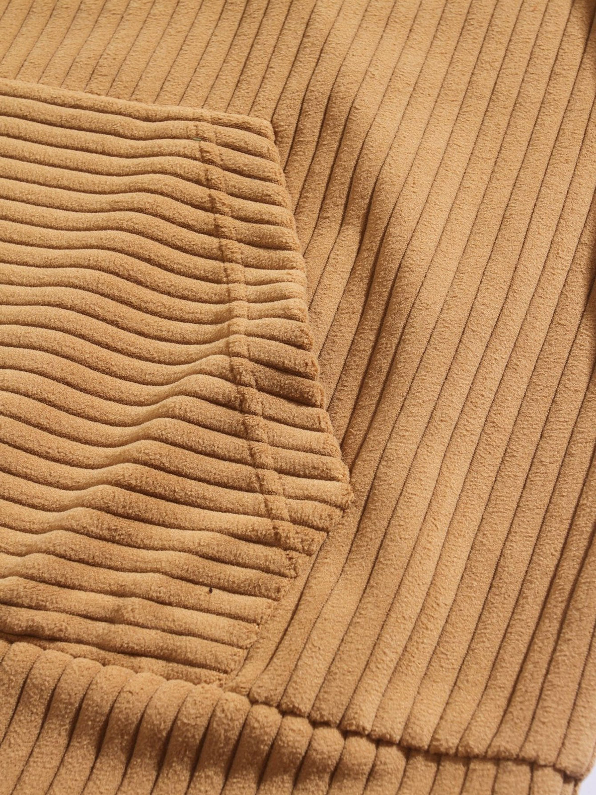 Marcello Vane Relax Fit Corduroy Hoodie