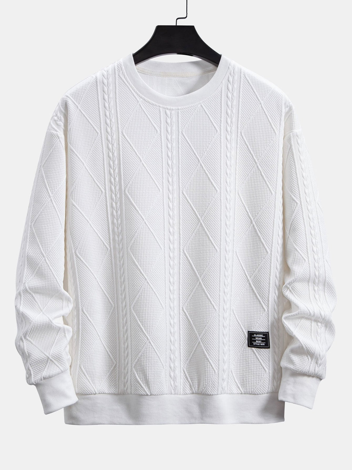 Marcello Vane Fit Geometric Sweatshirt