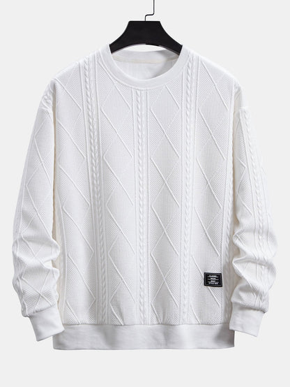 Marcello Vane Fit Geometric Sweatshirt