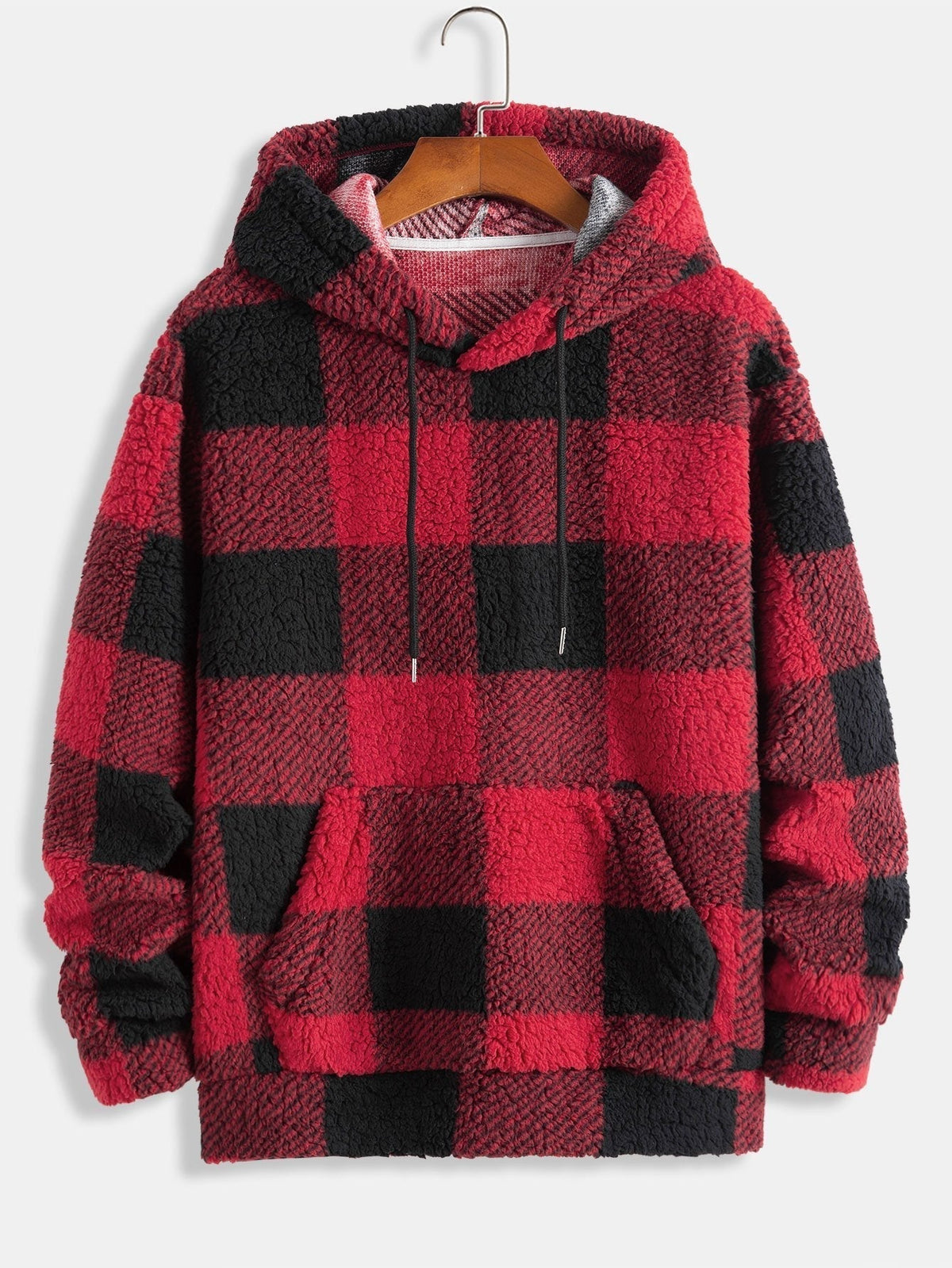 Marcello Vane Plaid Pattern Hoodie
