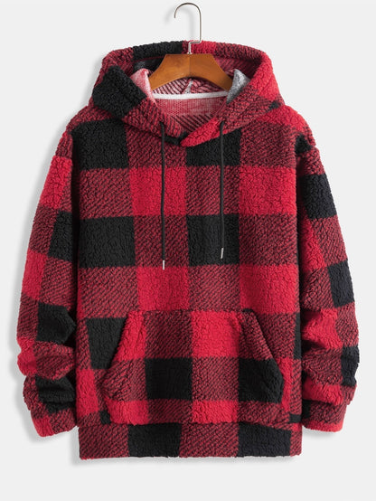 Marcello Vane Plaid Pattern Hoodie