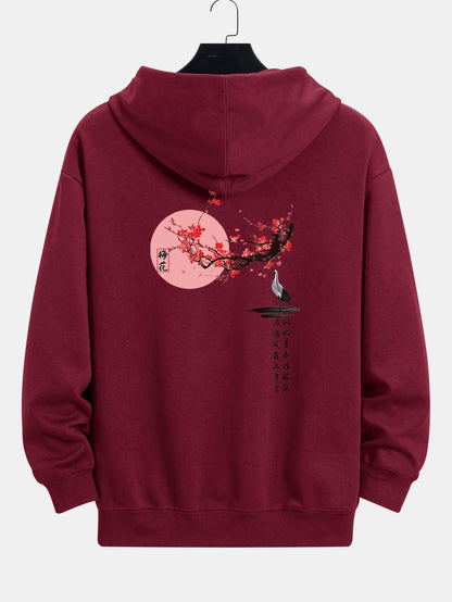 Marcello Vane Ay Baskılı Hoodie