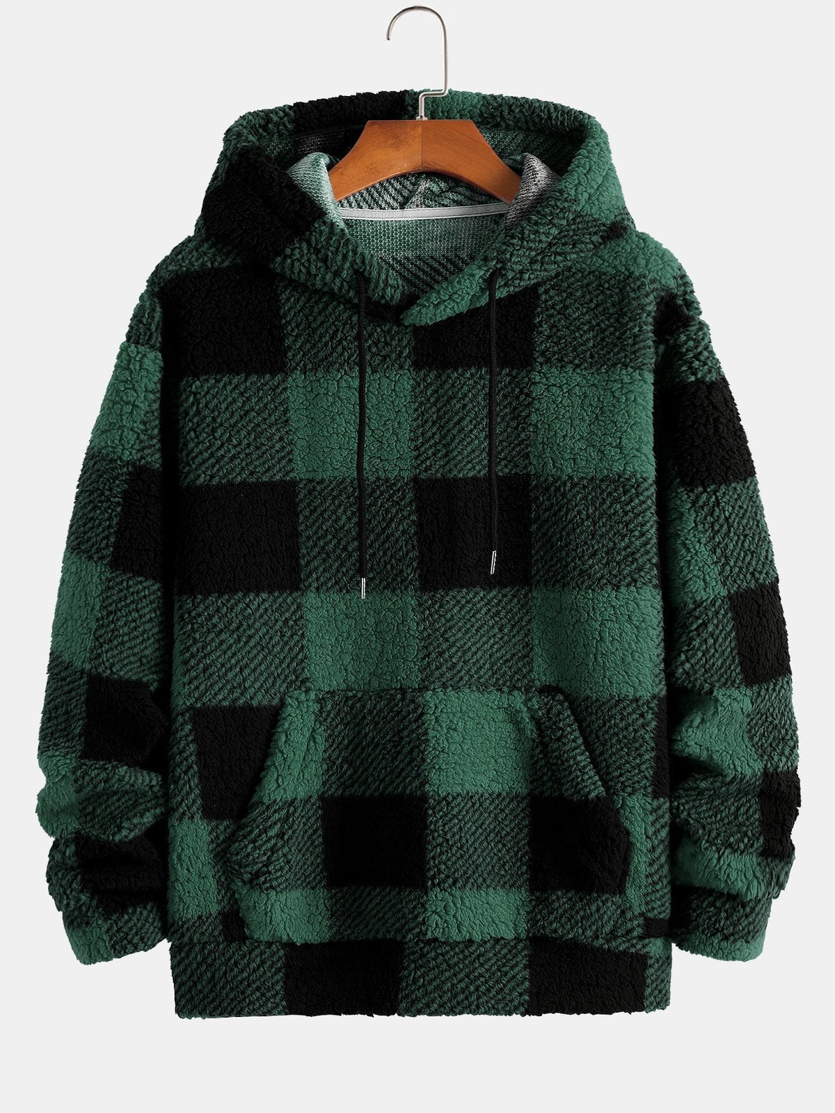 Marcello Vane Plaid Pattern Hoodie