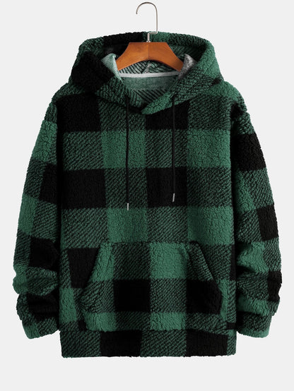 Marcello Vane Plaid Pattern Hoodie