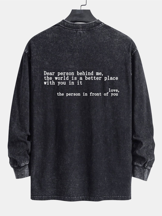 Marcello Vane Slogan Print Sweatshirt