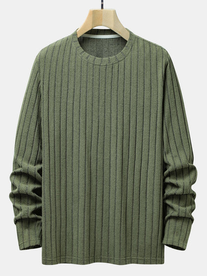 Marcello Vane Knit Ribbed Sweatshirt