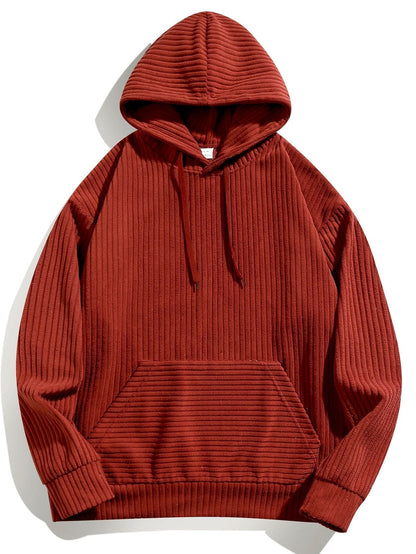 Marcello Vane Relax Fit Corduroy Hoodie