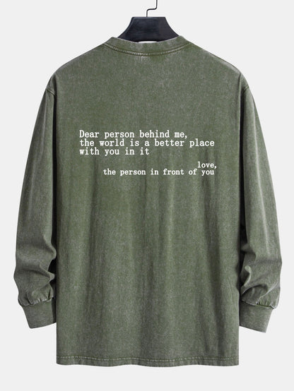 Marcello Vane Slogan Print Sweatshirt