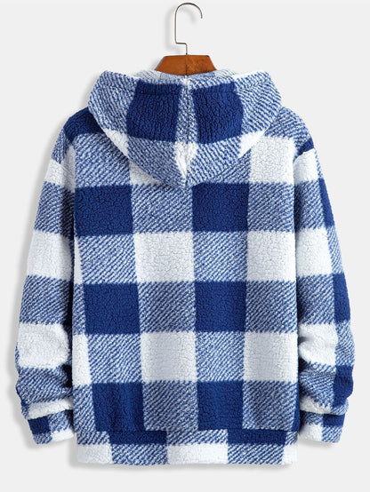 Marcello Vane Plaid Pattern Hoodie