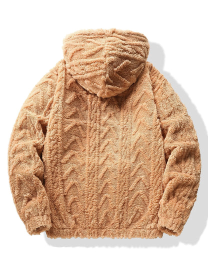 Marcello Vane Geometric Jacquard Hoodie