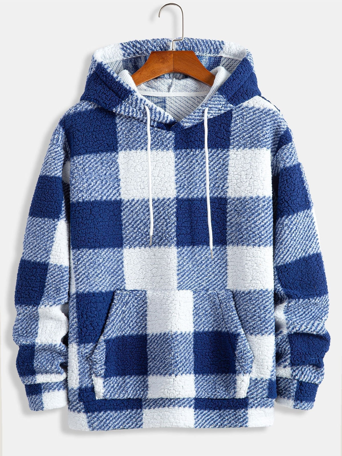Marcello Vane Plaid Pattern Hoodie