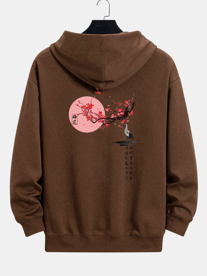 Marcello Vane Ay Baskılı Hoodie