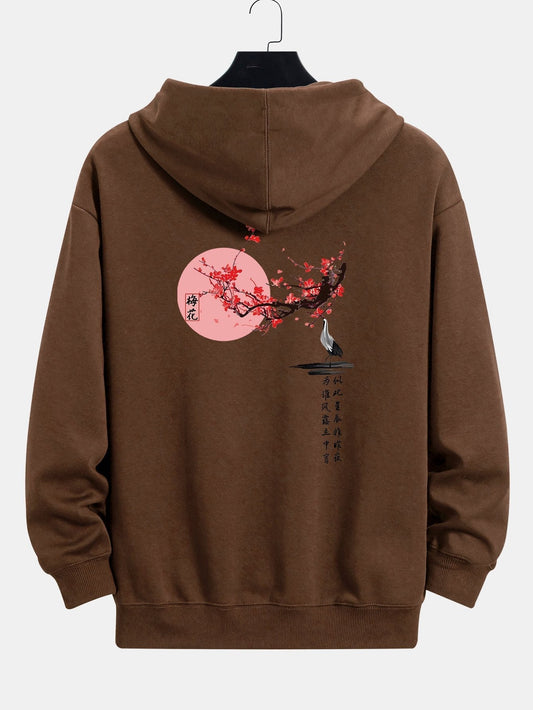 Marcello Vane Ay Baskılı Hoodie
