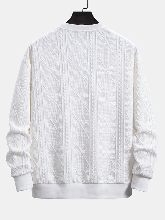 Marcello Vane Fit Geometric Sweatshirt