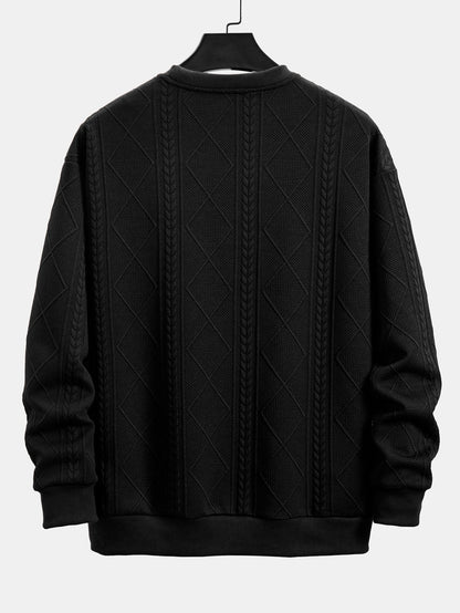 Marcello Vane Fit Geometric Sweatshirt