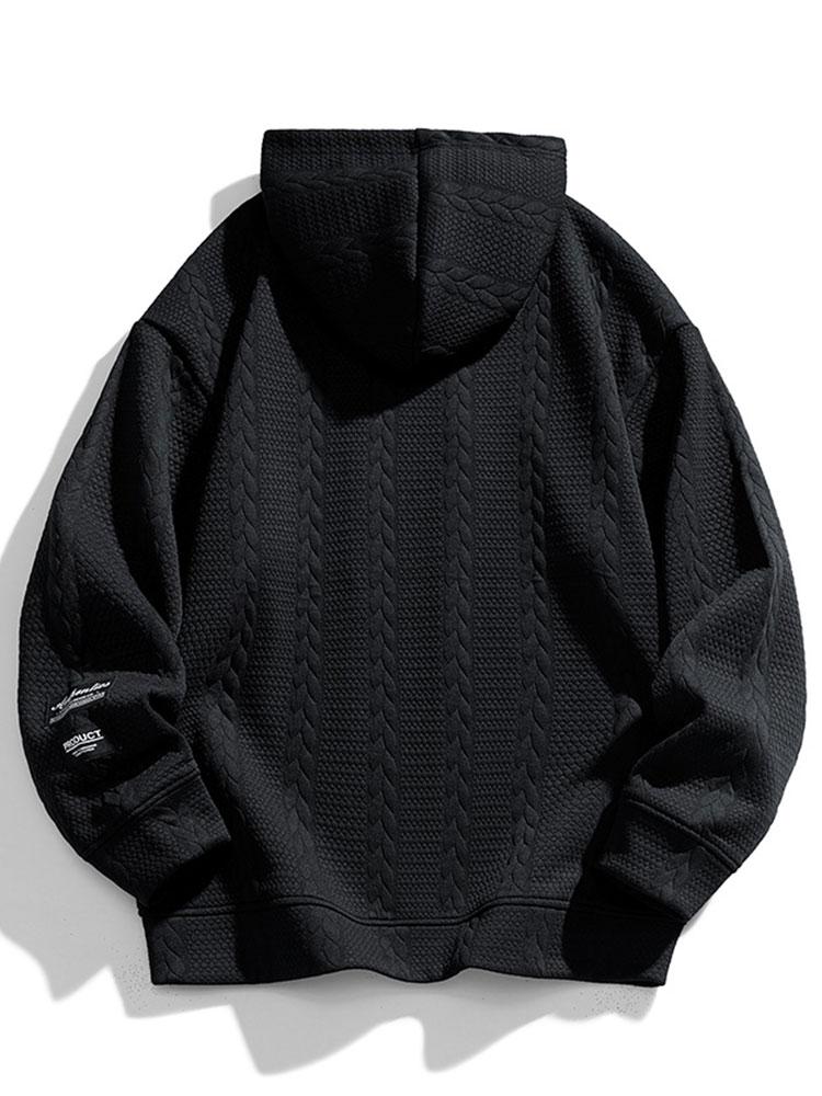 Marcello Vane Wheat Jacquard Hoodie