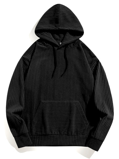 Marcello Vane Relax Fit Corduroy Hoodie