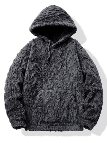 Marcello Vane Geometric Jacquard Hoodie