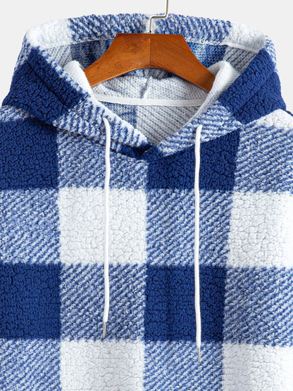Marcello Vane Plaid Pattern Hoodie