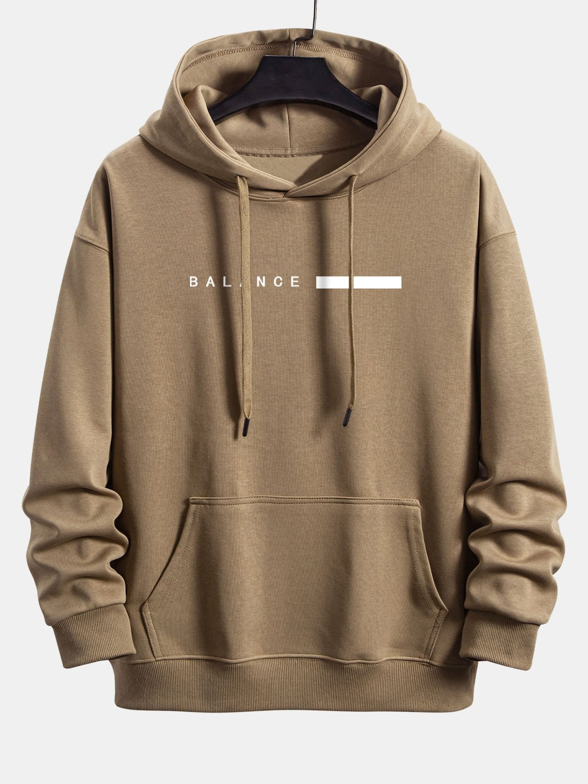 Marcello Vane Balance Stripe Print Relax Fit Hoodie