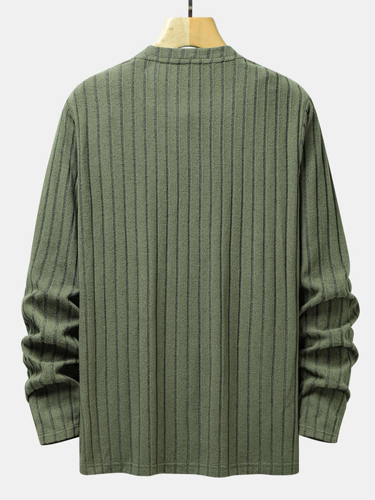 Marcello Vane Knit Ribbed Sweatshirt