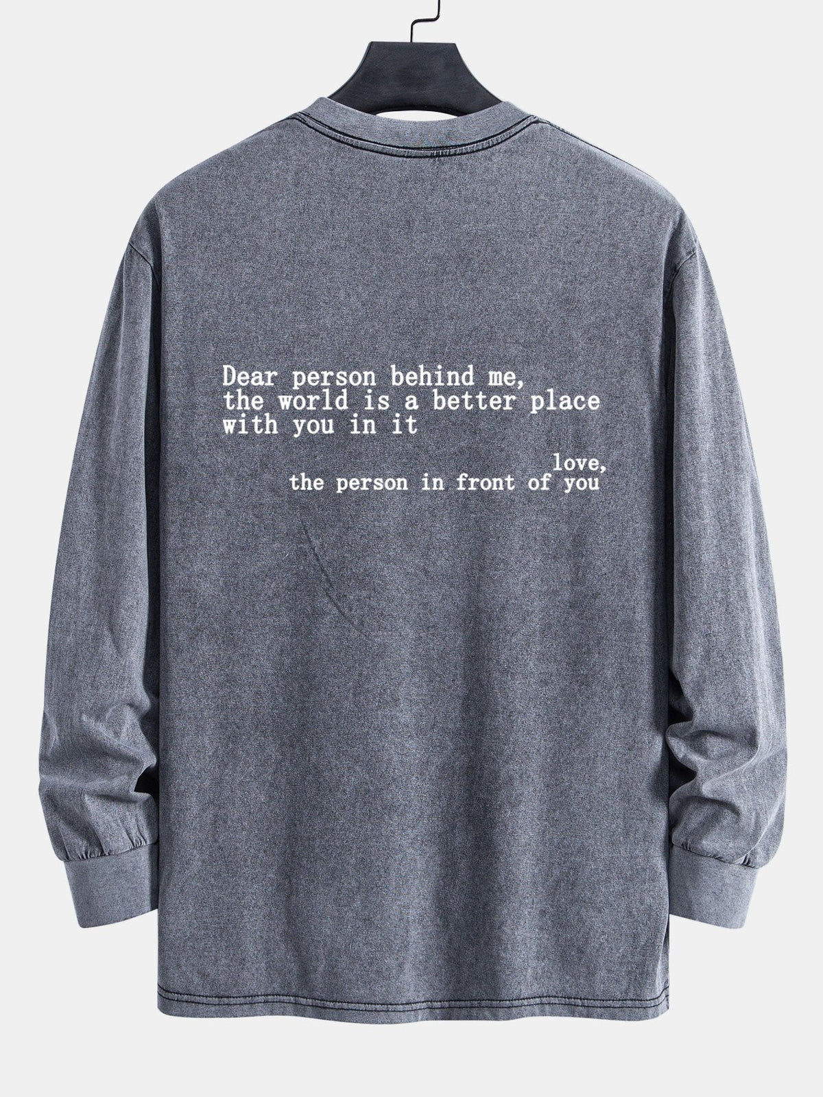 Marcello Vane Slogan Print Sweatshirt