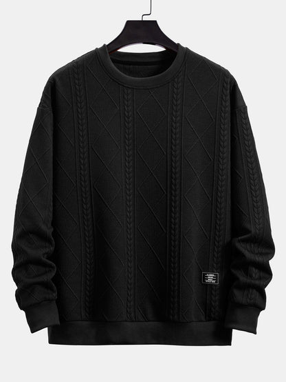 Marcello Vane Fit Geometric Sweatshirt
