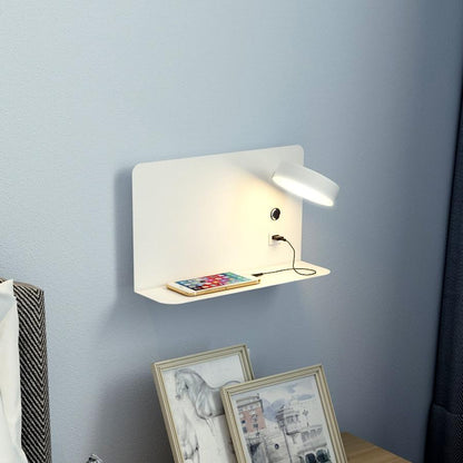 Rowan - LED Bedside Wall Lamp USB Charger