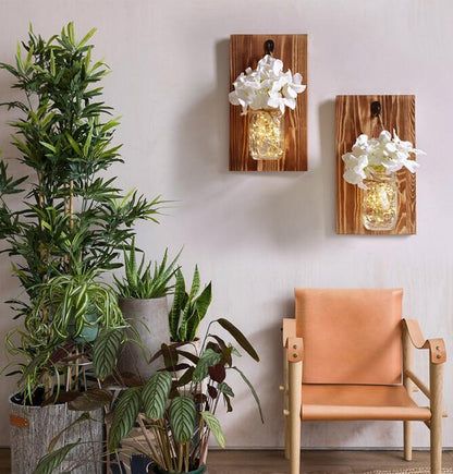 Jinx - Wall Mounted Fairy Light Mason Jar